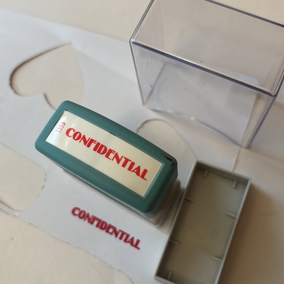 XStamper self inking stamps blue and red ink X-Stamper self inking office stamps - Picture 8 of 15